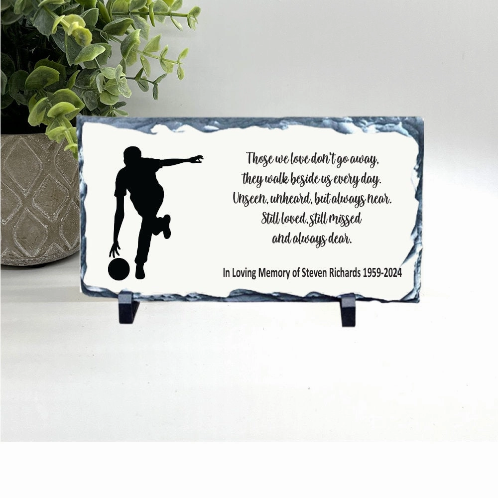 Bowler Memorial Gift - Personalized Memorial Stone