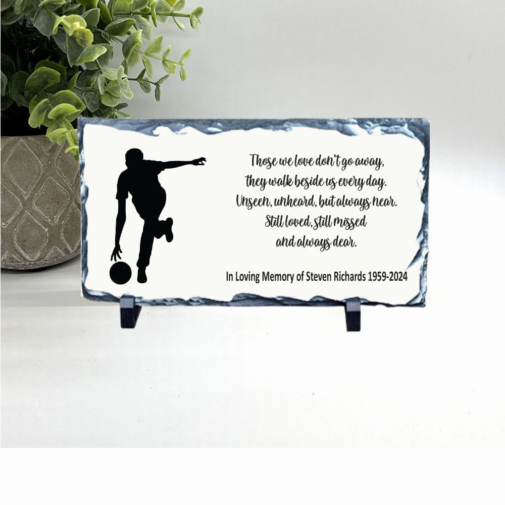 Bowler Memorial Gift - Personalized Memorial Stone