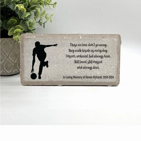 Bowler Memorial Gift - Personalized Memorial Stone