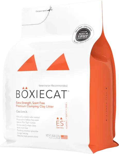 Boxiecat Extra Strength Premium Clumping Clay Litter 28lb adult cat food, best cat food for adults