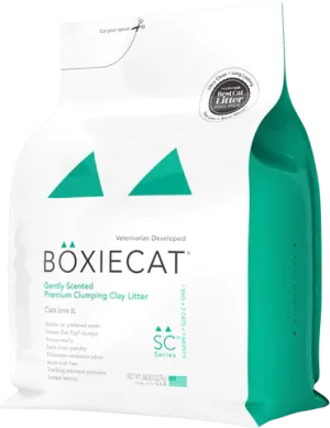 Boxiecat  Gently Scented Premium Clumping Clay Litter 28lb adult cat food, best cat food for adults