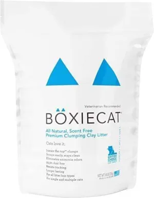 Boxiecat Scent-free Premium Clumping Clay Cat Litter unscented cat litter, dust free litter