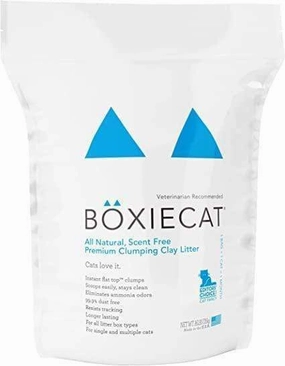 Boxiecat Scent-free Premium Clumping Clay Cat Litter unscented cat litter, dust free litter