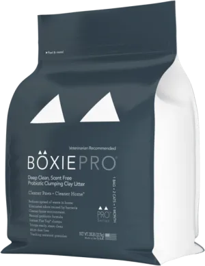BoxiePro Deep Clean Probiotic Cat Litter unscented cat litter, dust free litter