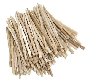 Burgham CattleRanch Twisted  Rawhide  Stick 8 in x 10mm (100) Pack DD-6114 adult cat food, best cat food for adults