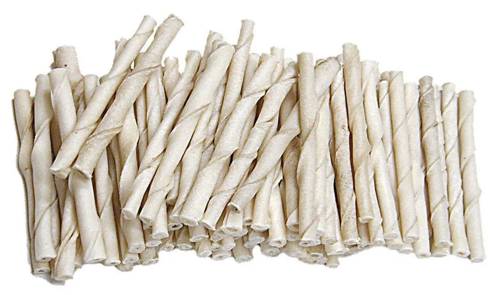 Burgham CattleRanch White Twisted  Rawhide  Stick 5 in x 10mm DD-6273 adult cat food, best cat food for adults