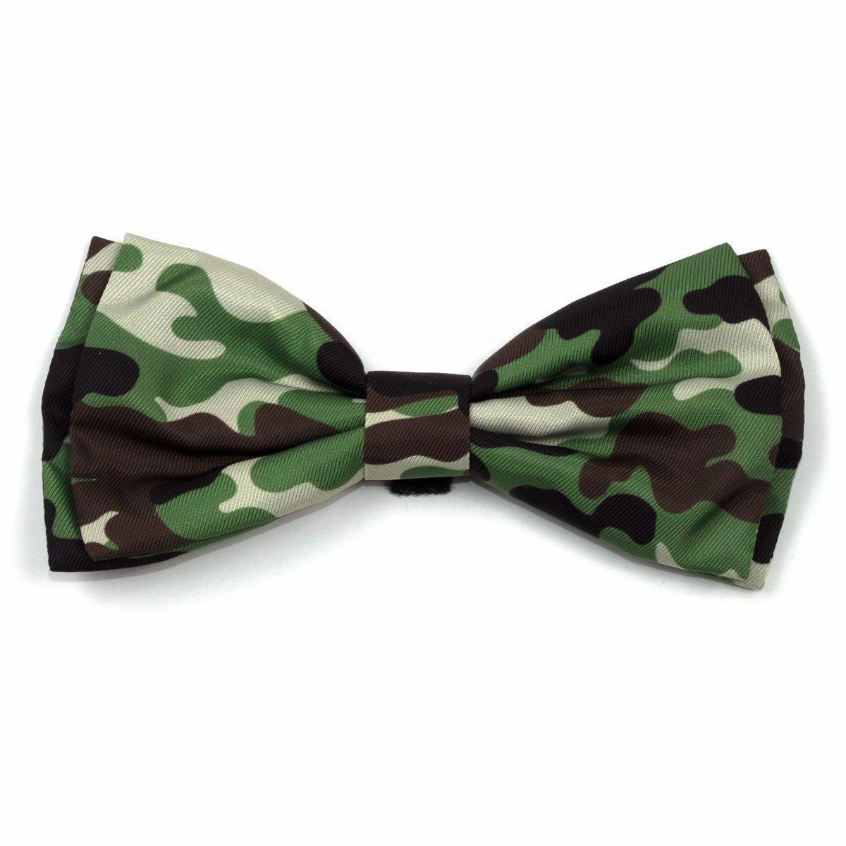 Camo Brown Dog Bow Tie