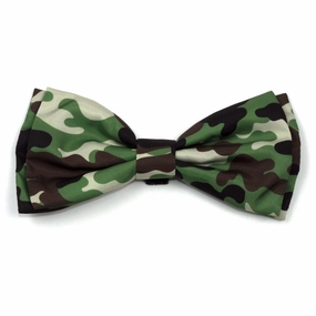 Camo Brown Dog Bow Tie dog collar accessory,collar decor