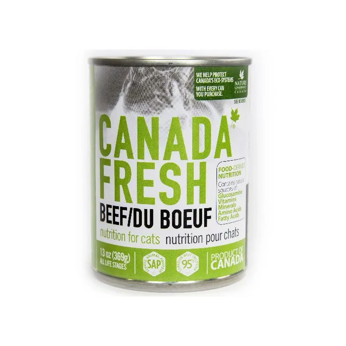 Canada Fresh Cat Beef 13oz adult cat food, best cat food for adults