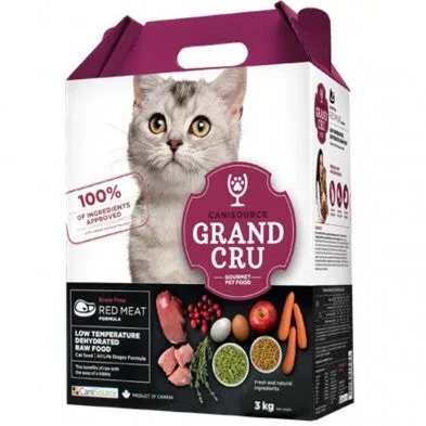 CaniSource Cat Grand Cru Grain Free Red Meat 3kg adult cat food, best cat food for adults