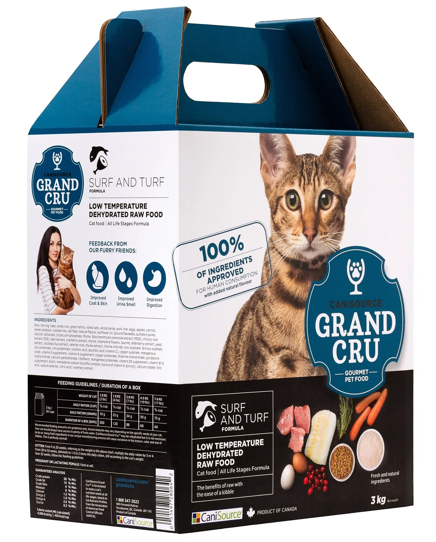 CaniSource Cat Grand Cru Surf&Turf 3kg dry cat food, cat kibble