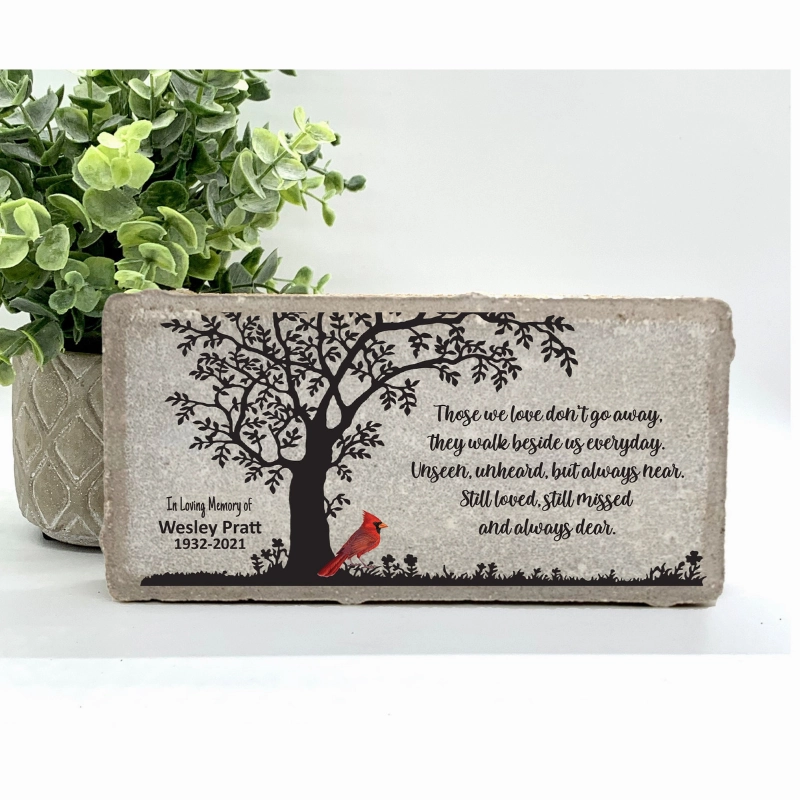 Cardinal Memorial Stone - Those we love dont go away....