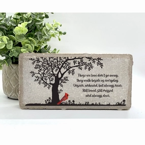 Cardinal Memorial Stone - Those we love dont go away....