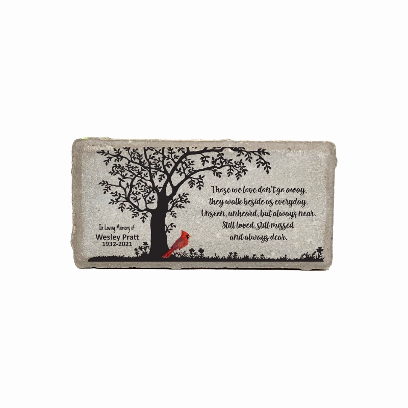Cardinal Memorial Stone - Those we love dont go away....