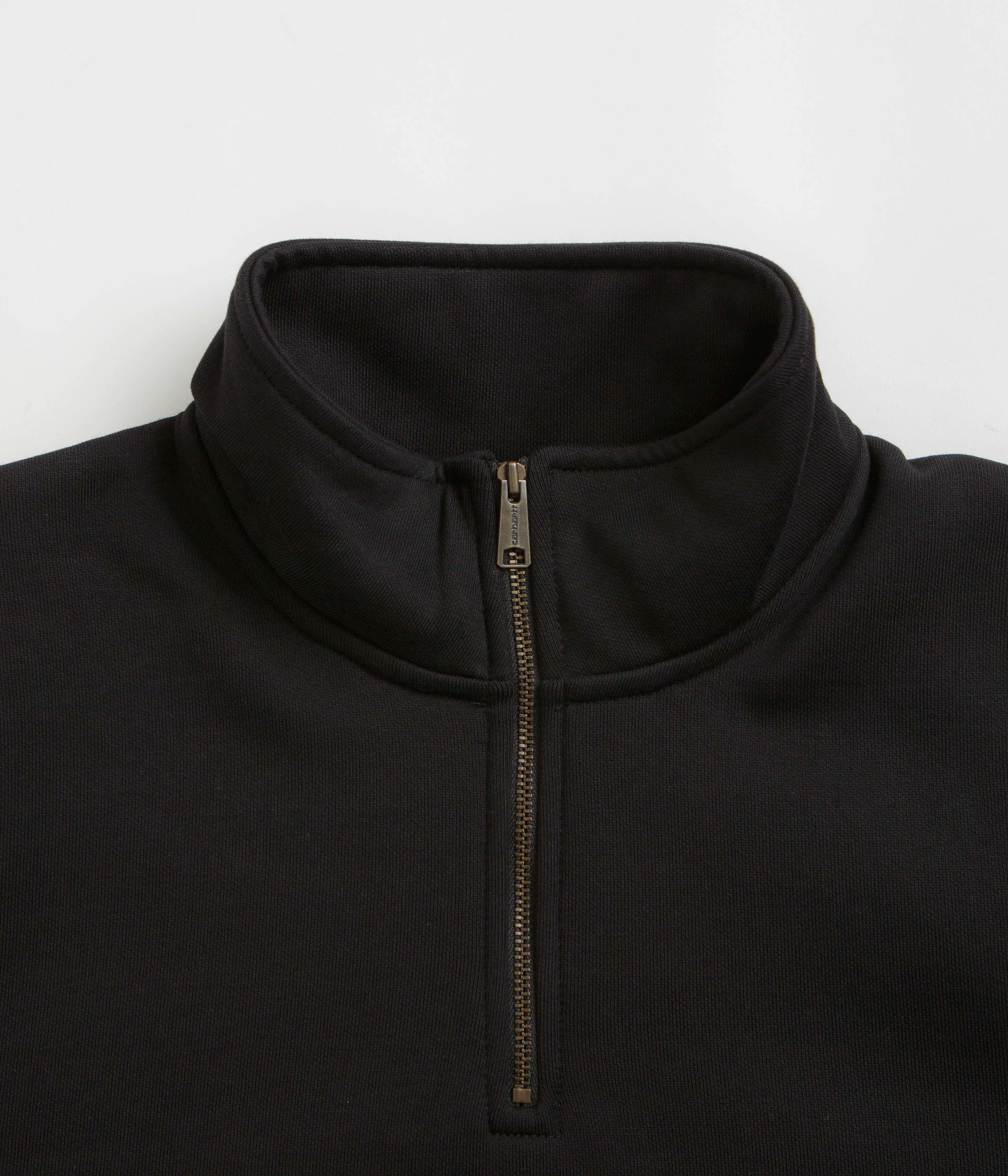 Carhartt Chase Zip Neck Sweatshirt - Black / Gold Carhartt