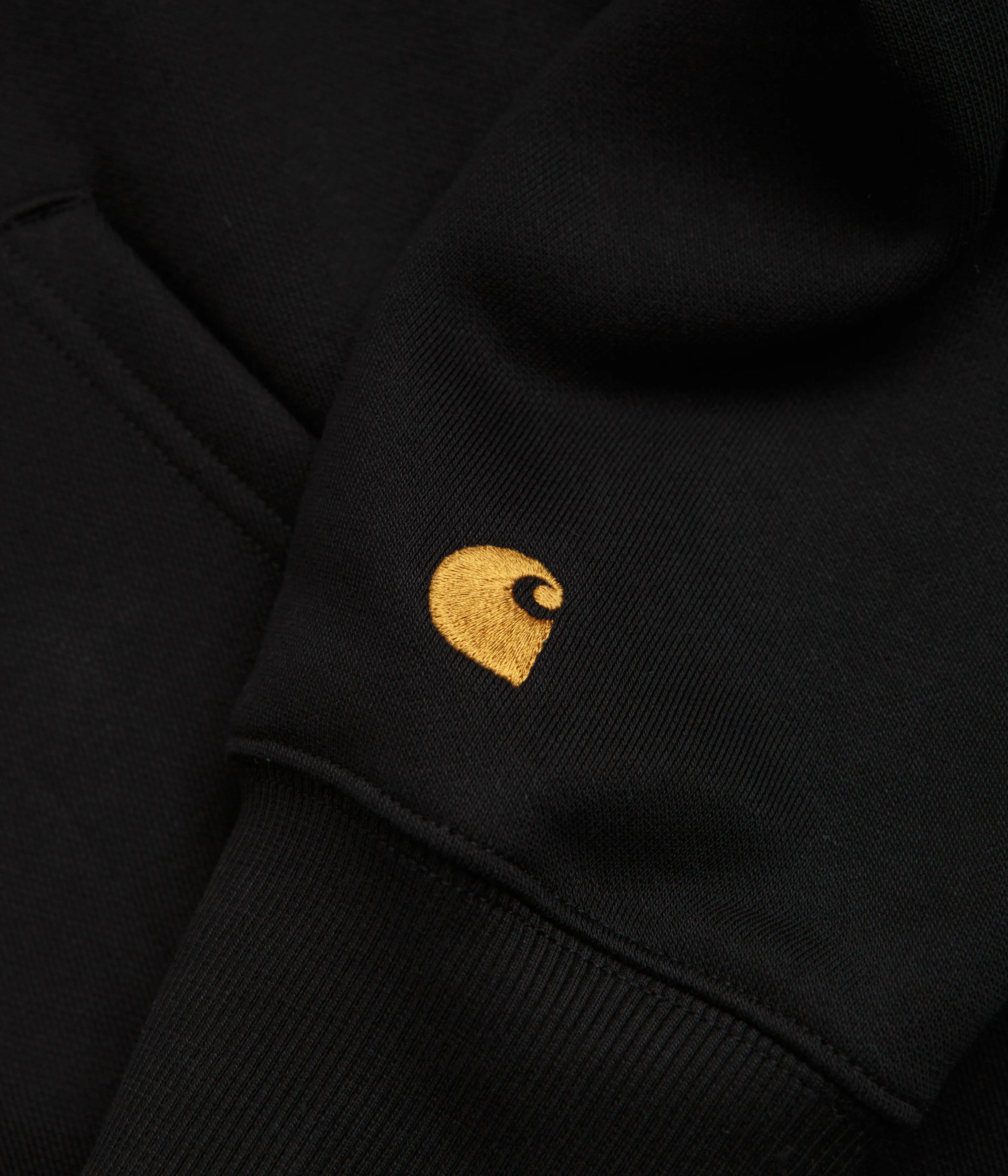 Carhartt Chase Zip Neck Sweatshirt - Black / Gold Carhartt