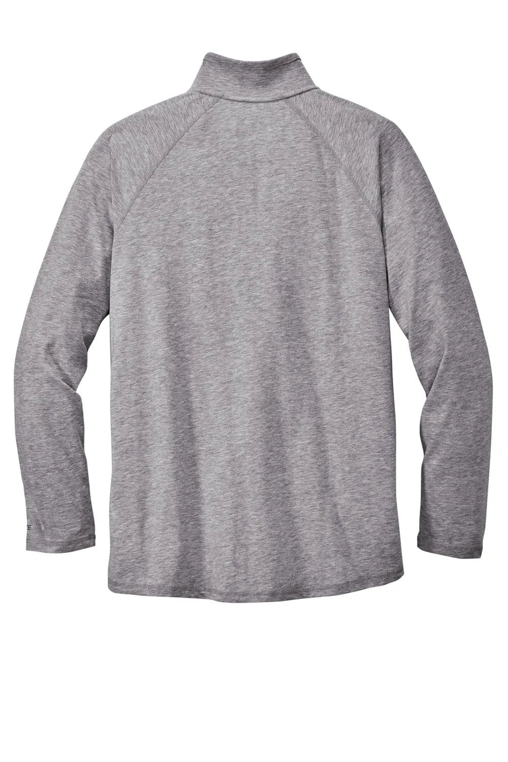 Carhartt Mens Force Moisture Wicking 1/4 Zip Long Sleeve T-Shirt w/ Pocket - Heather Grey