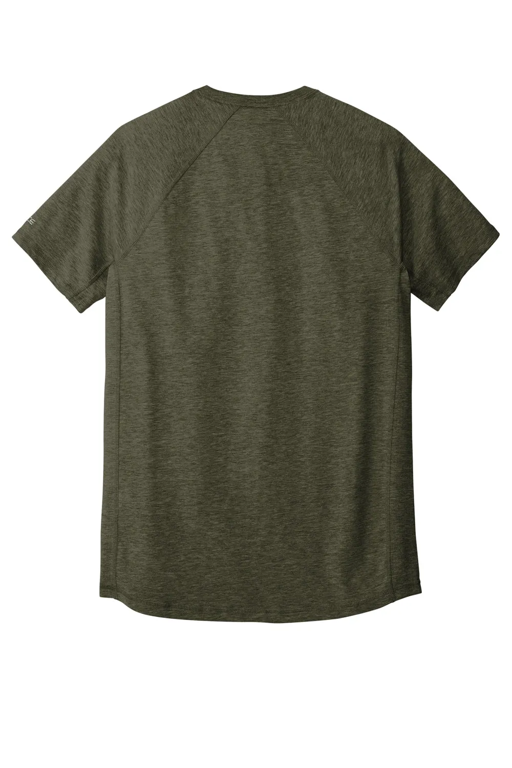 Carhartt Mens Force Moisture Wicking Short Sleeve Crewneck T-Shirt w/ Pocket - Heather Basil Green