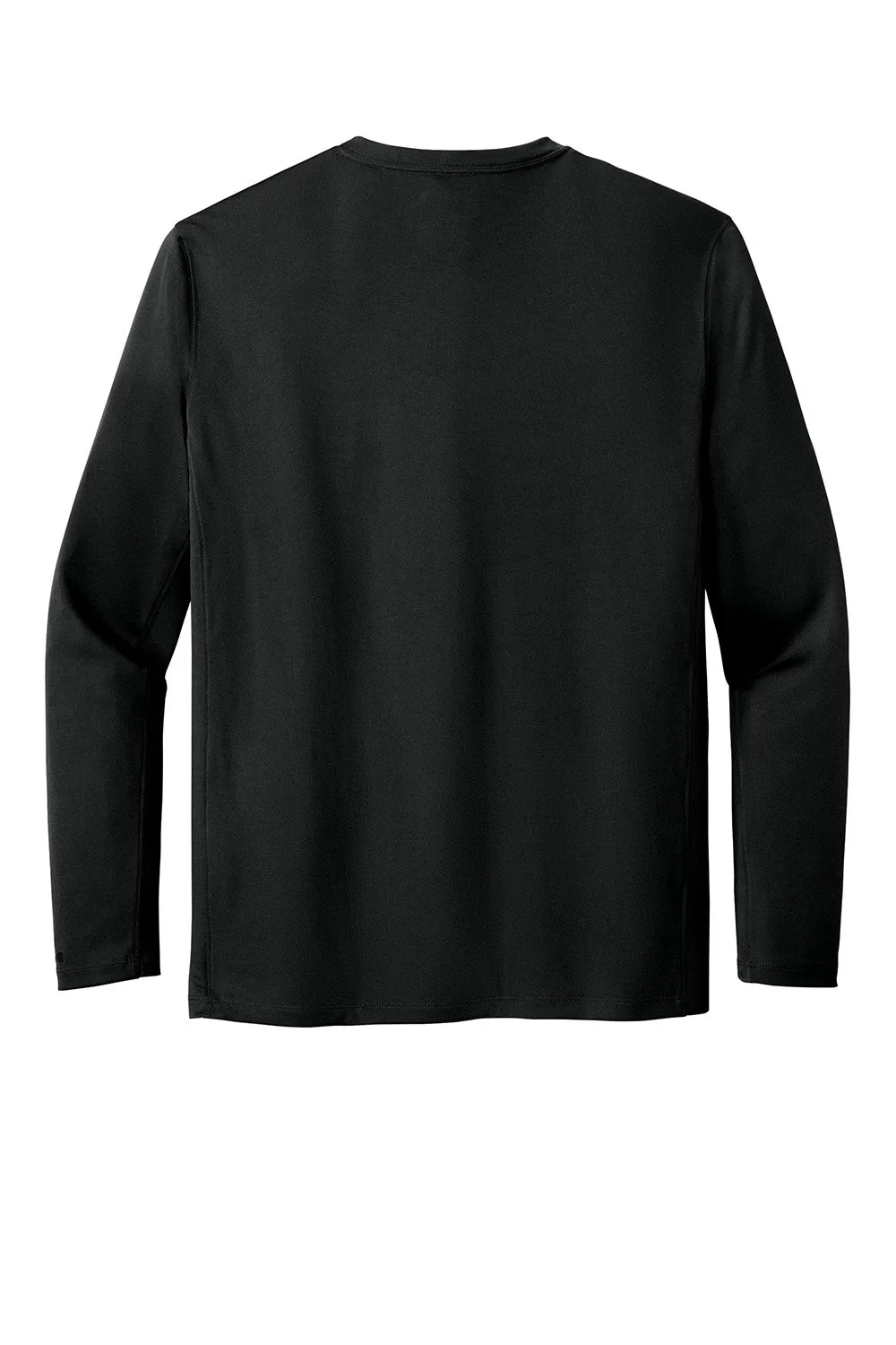 Carhartt Mens Force Sun Defender Moisture Wicking Long Sleeve Crewneck T-Shirt - Black