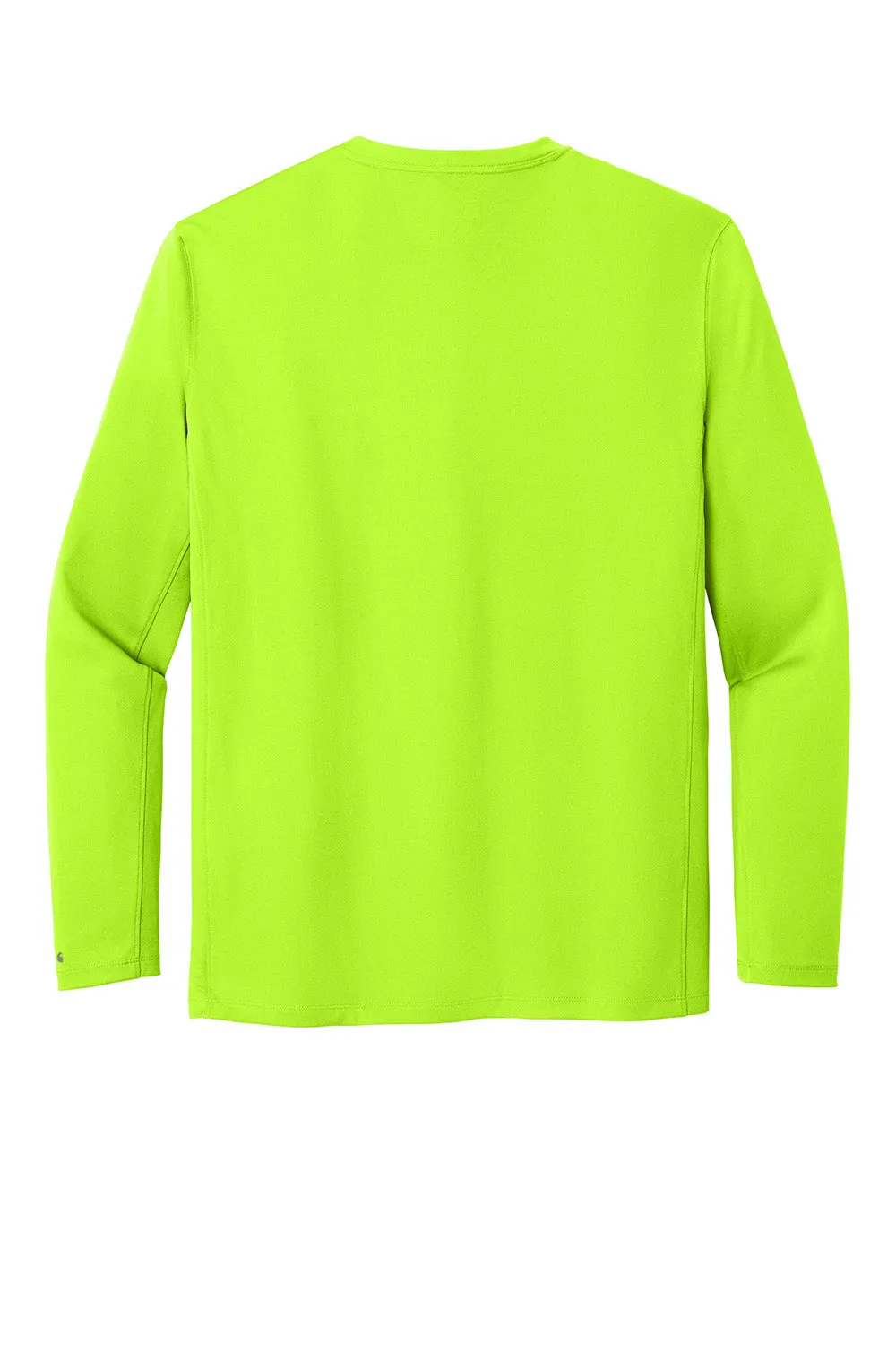 Carhartt Mens Force Sun Defender Moisture Wicking Long Sleeve Crewneck T-Shirt - Brite Lime Green