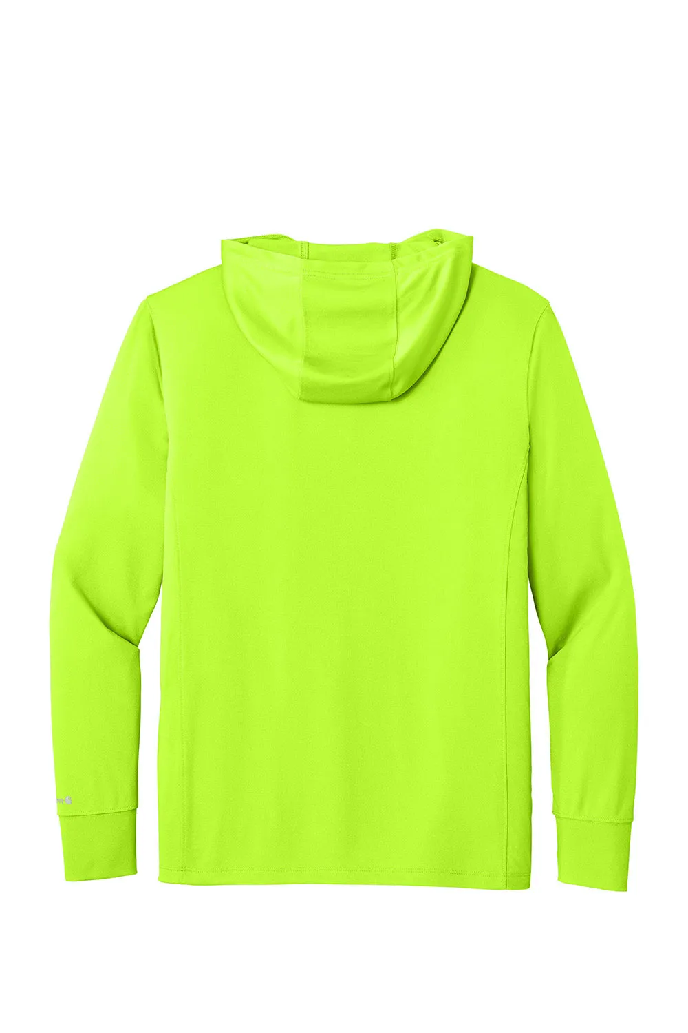 Carhartt Mens Force Sun Defender Moisture Wicking Long Sleeve Hooded T-Shirt Hoodie w/ Pouch Pocket - Brite Lime Green