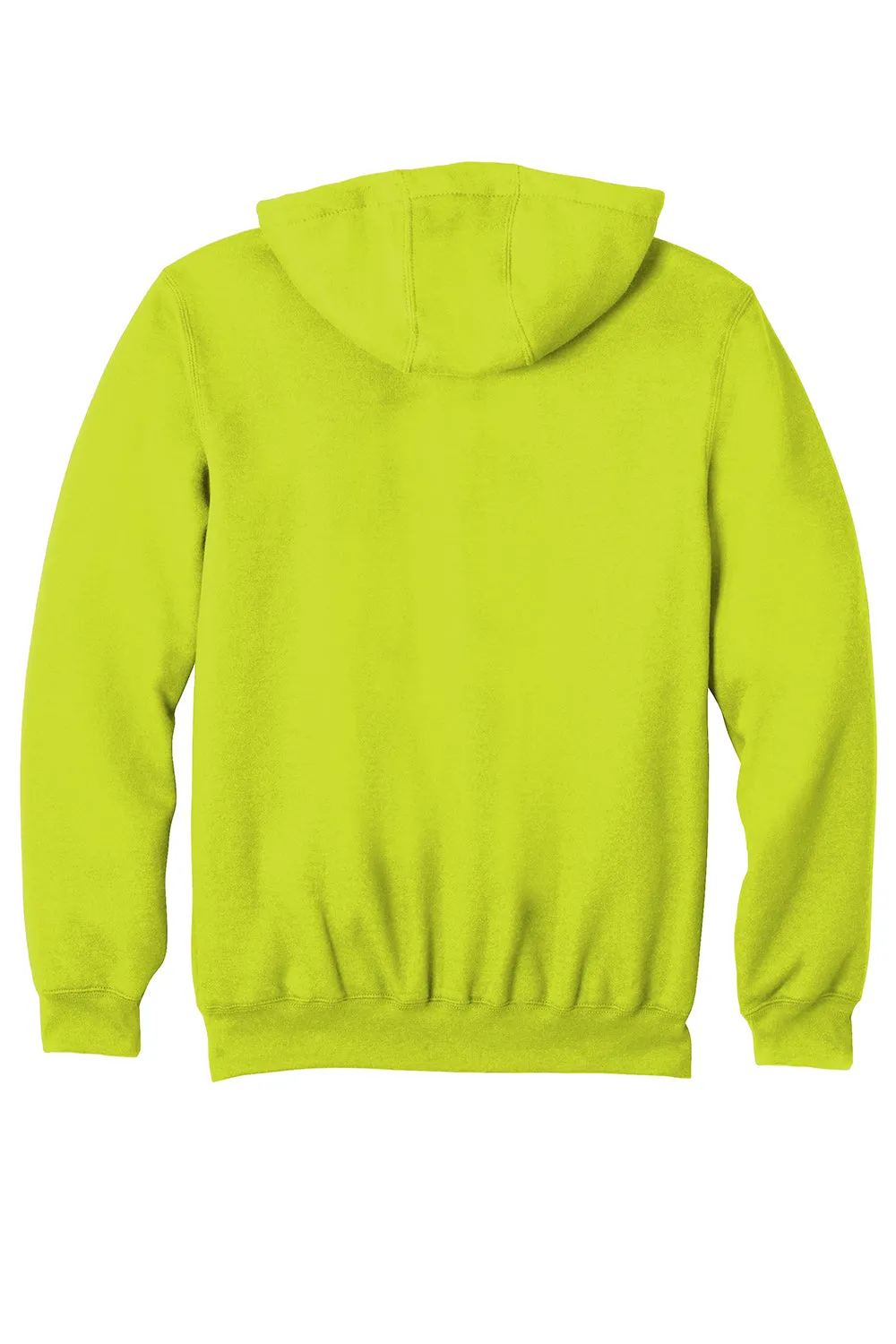Carhartt Mens Full Zip Hooded Sweatshirt Hoodie w/ Pockets - Brite Lime Green