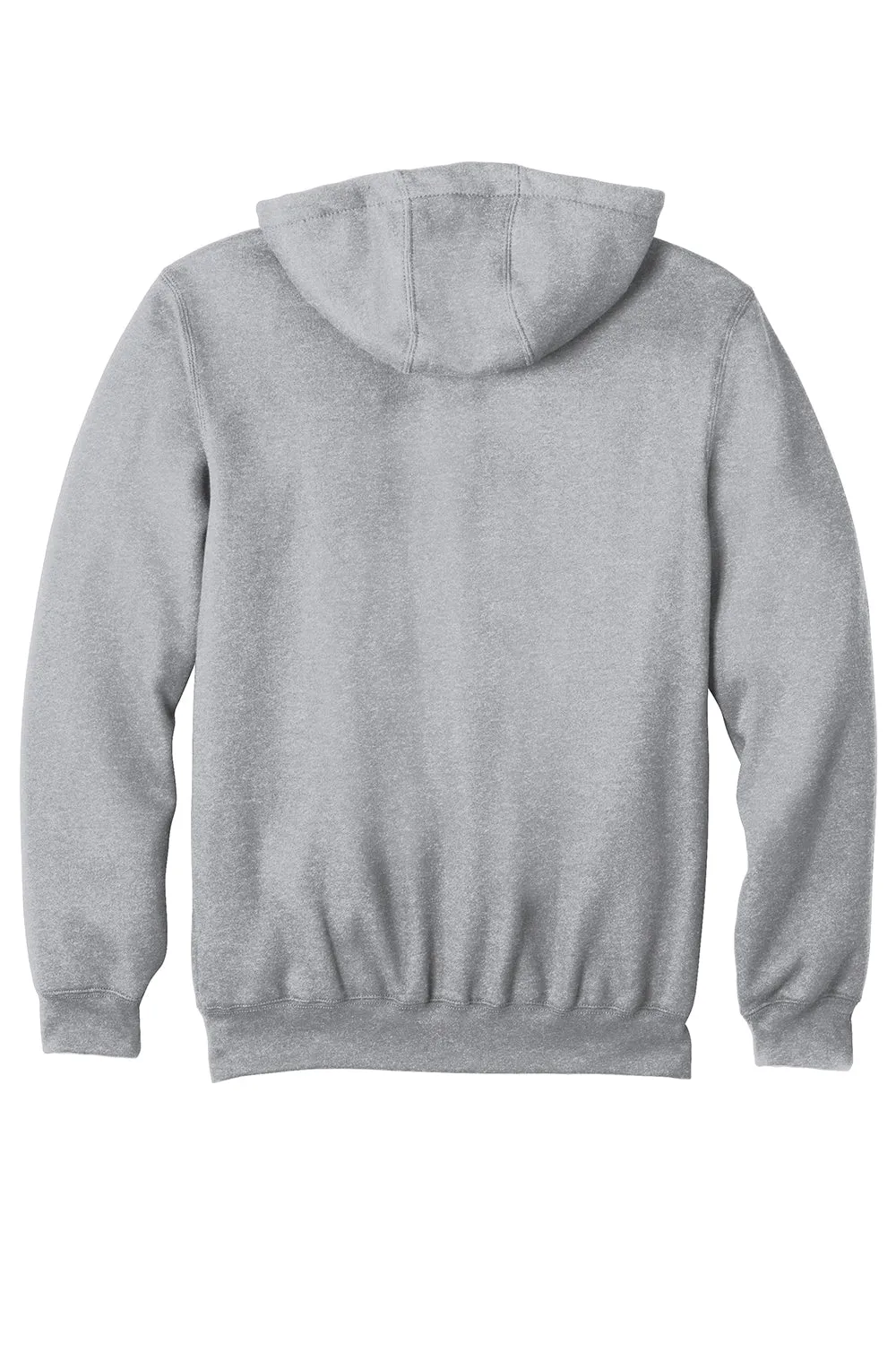 Carhartt Mens Full Zip Hooded Sweatshirt Hoodie w/ Pockets - Heather Grey