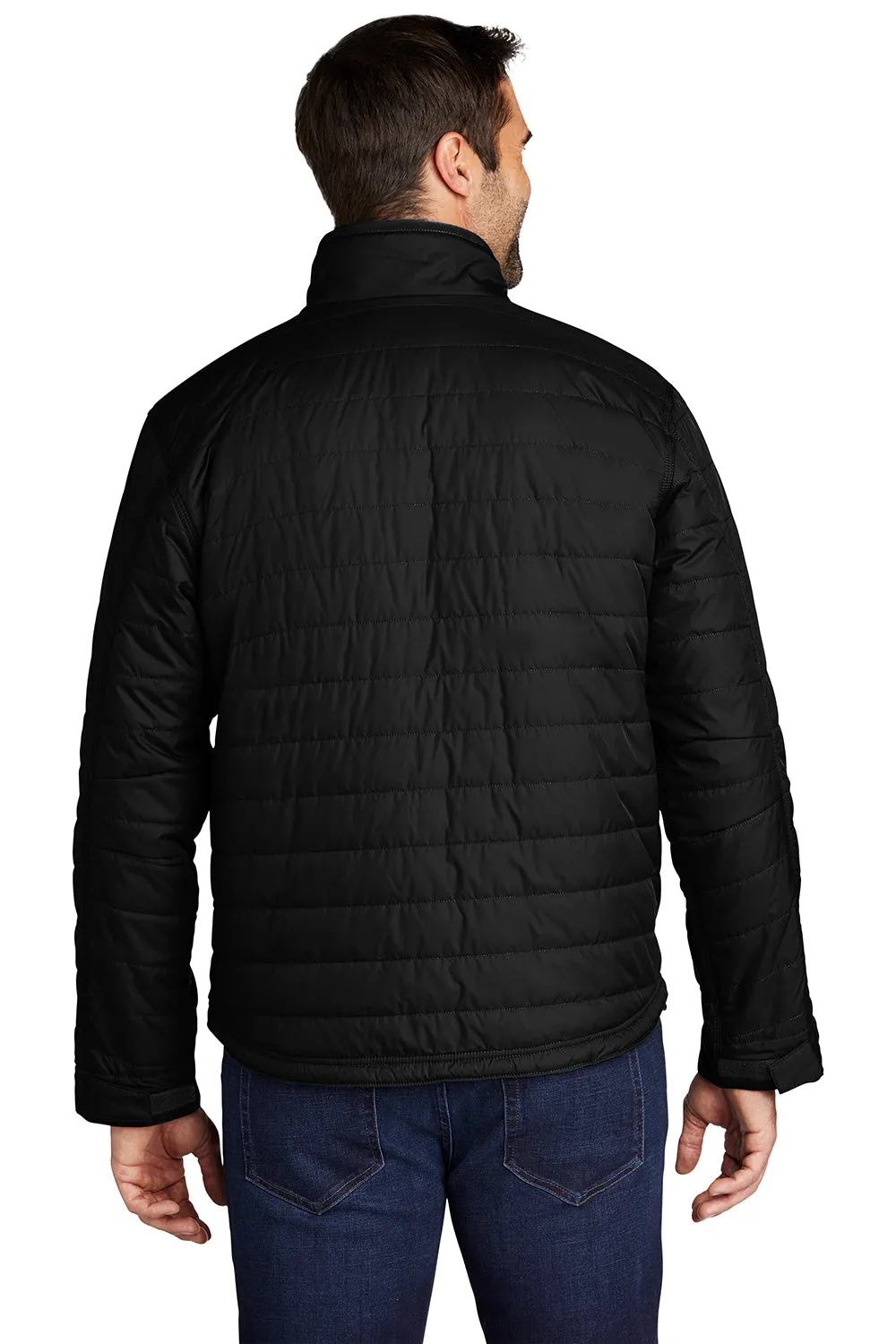 Carhartt Mens Gilliam Wind & Water Resistant Full Zip Jacket - Black