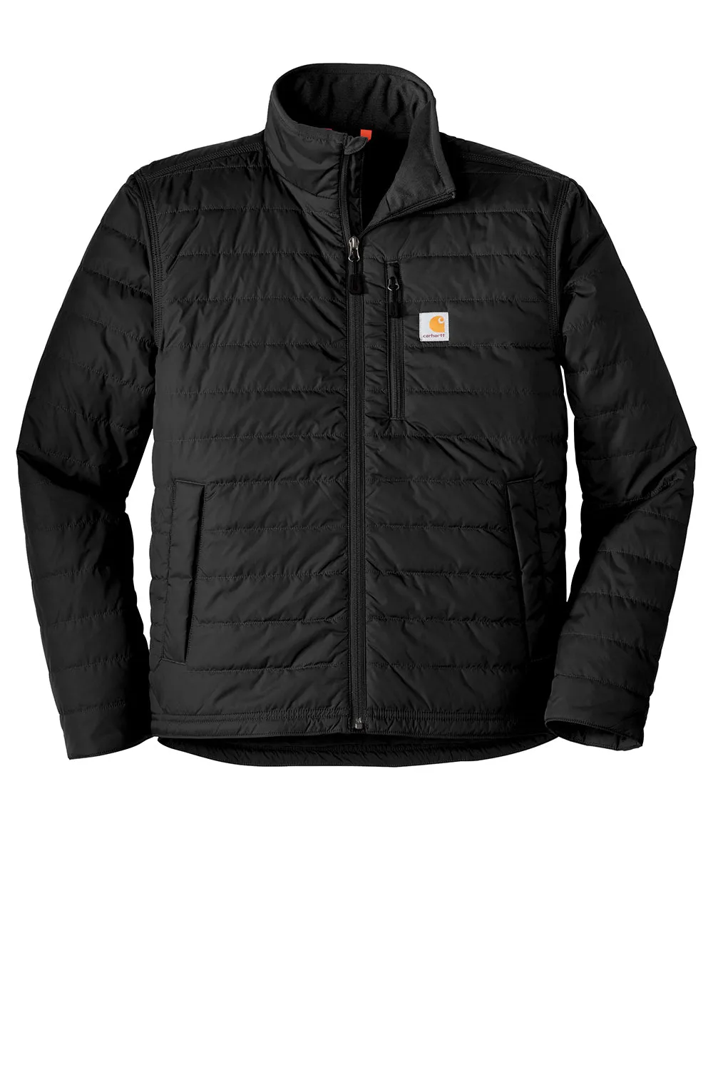 Carhartt Mens Gilliam Wind & Water Resistant Full Zip Jacket - Black