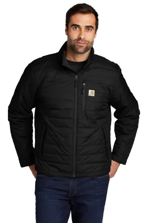 Carhartt Mens Gilliam Wind & Water Resistant Full Zip Jacket - Black