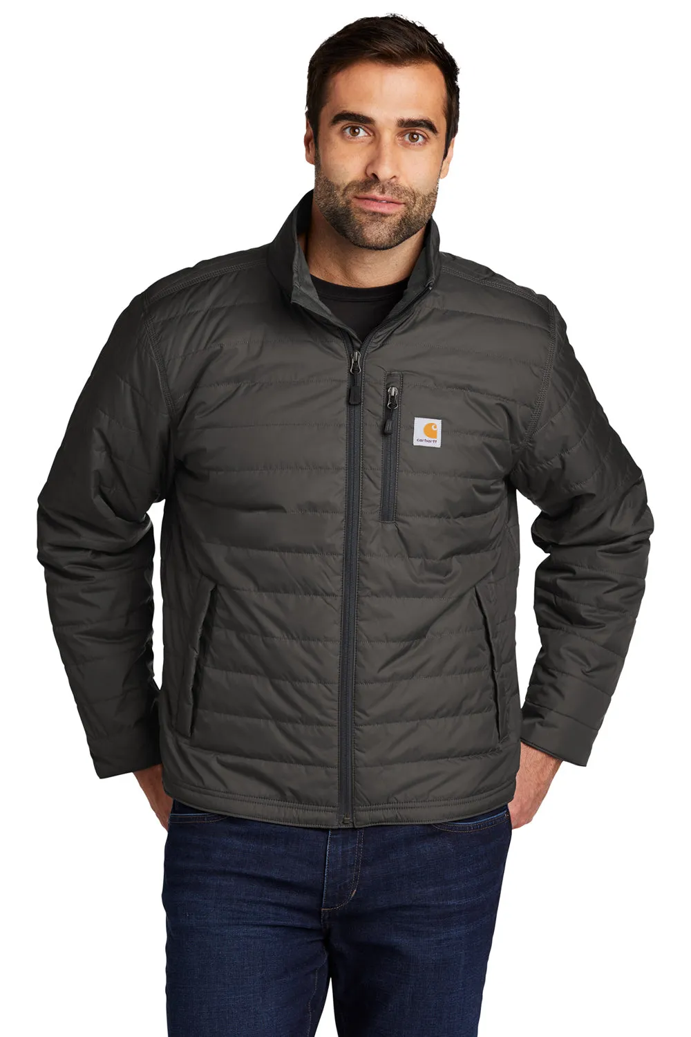 Carhartt Mens Gilliam Wind & Water Resistant Full Zip Jacket - Shadow Grey