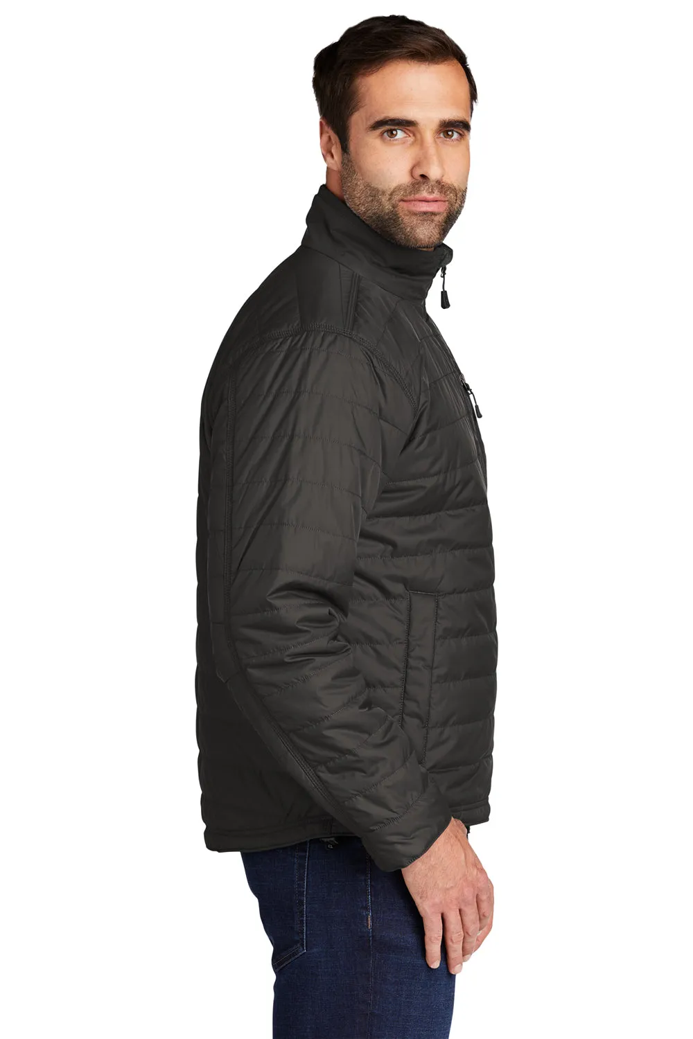 Carhartt Mens Gilliam Wind & Water Resistant Full Zip Jacket - Shadow Grey