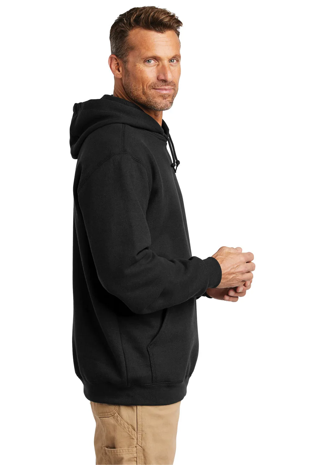 Carhartt Mens Hooded Sweatshirt Hoodie w/ Pouch Pocket - Black