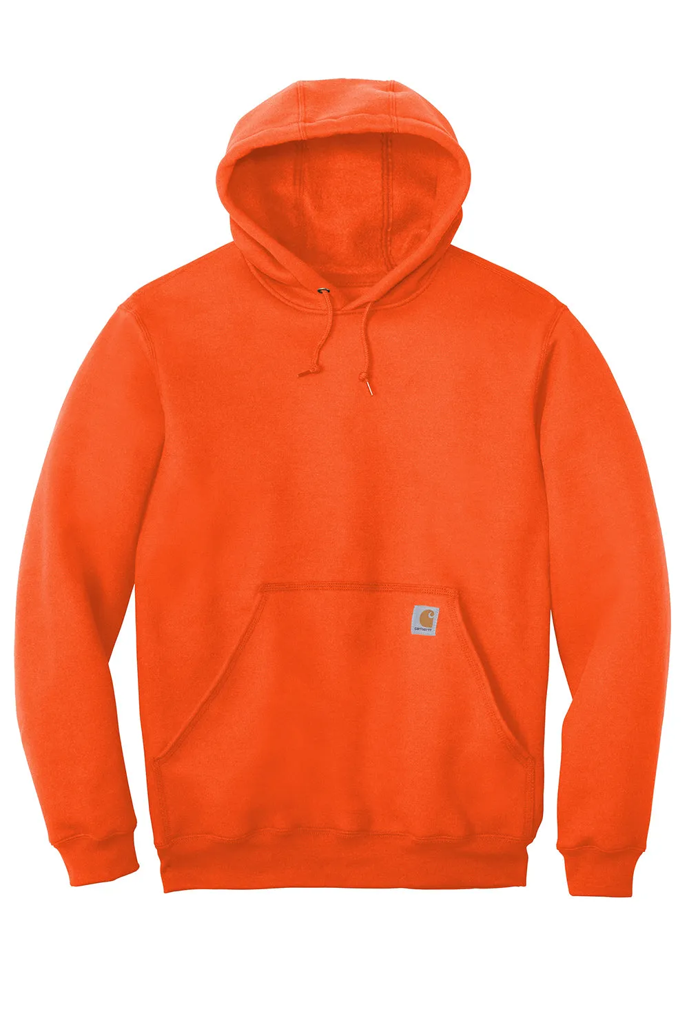 Carhartt Mens Hooded Sweatshirt Hoodie w/ Pouch Pocket - Brite Orange