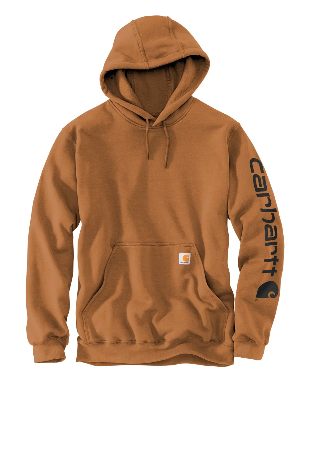 Carhartt Mens Hooded Sweatshirt Hoodie w/ Pouch Pocket - Carhartt Brown