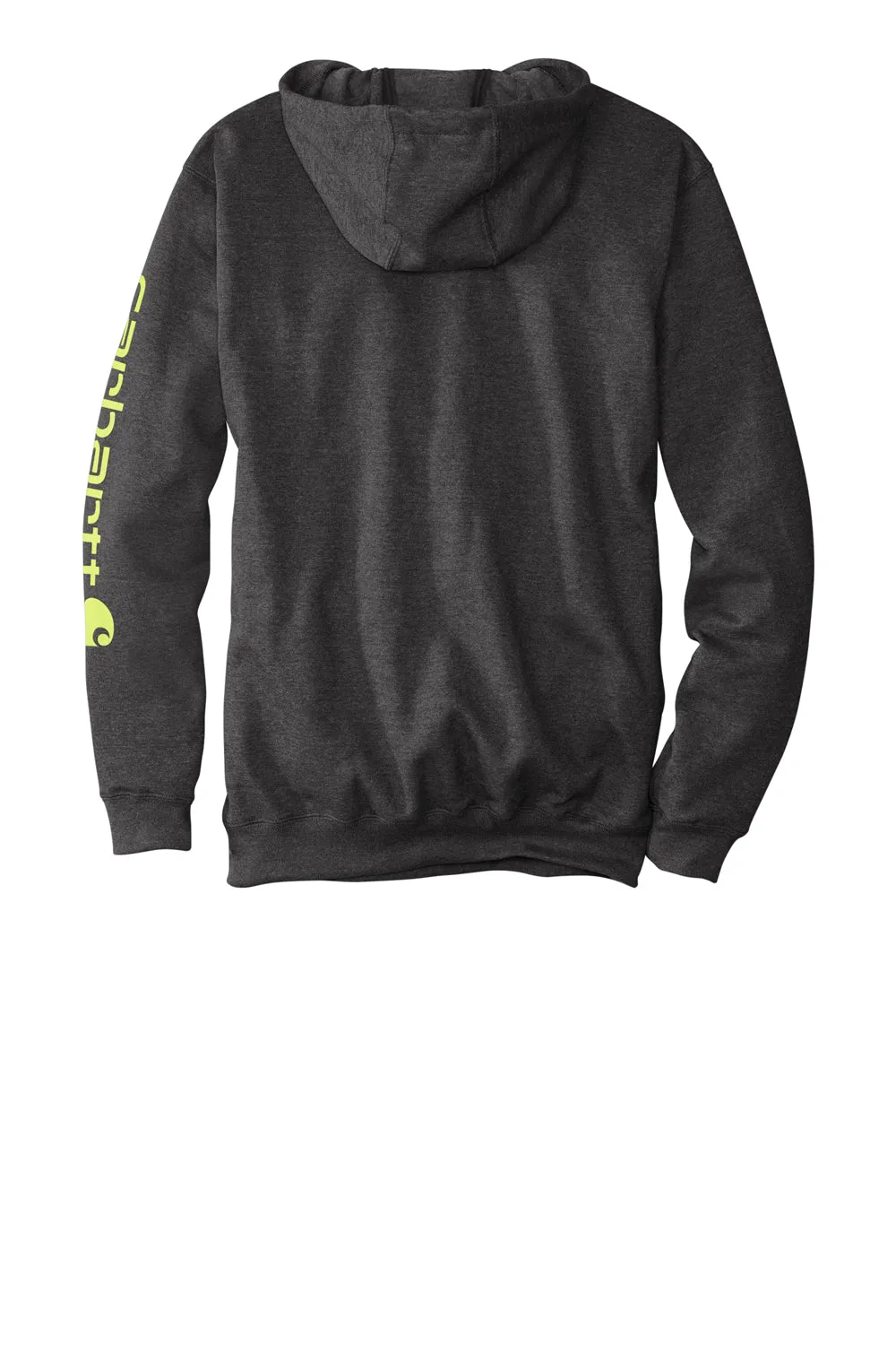 Carhartt Mens Hooded Sweatshirt Hoodie w/ Pouch Pocket - Heather Carbon Grey