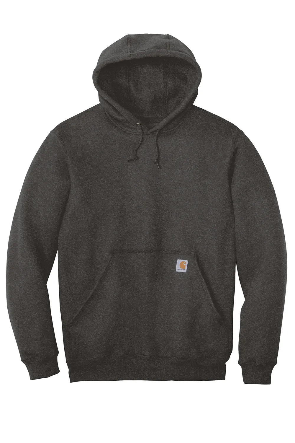 Carhartt Mens Hooded Sweatshirt Hoodie w/ Pouch Pocket - Heather Carbon Grey