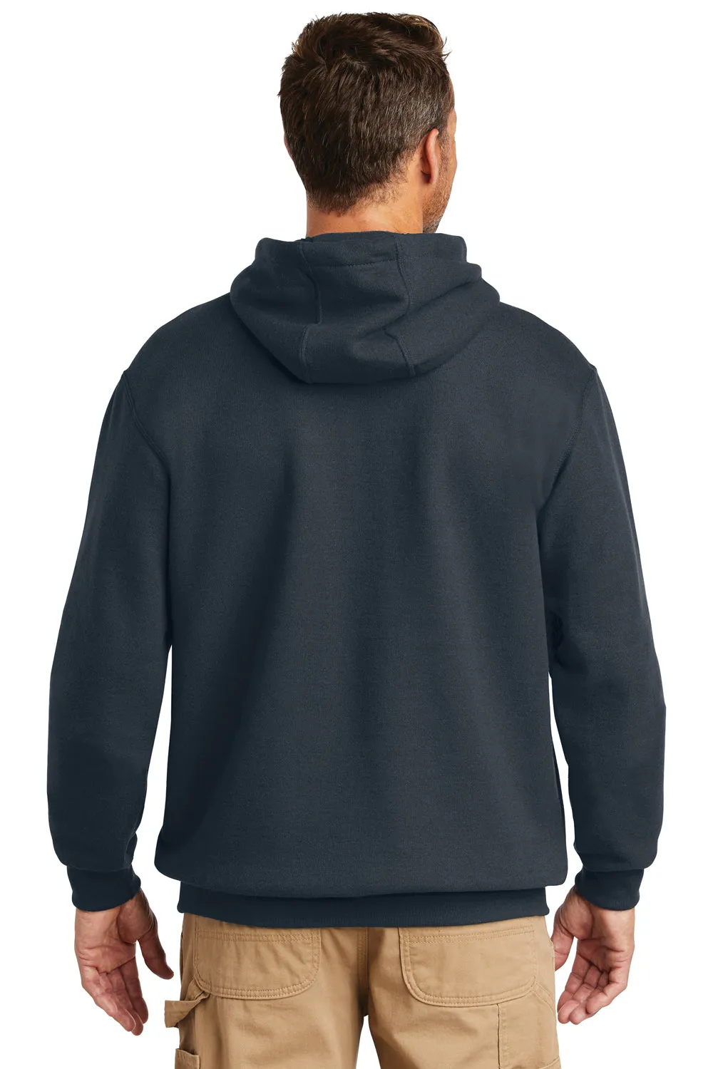 Carhartt Mens Hooded Sweatshirt Hoodie w/ Pouch Pocket - Navy Blue
