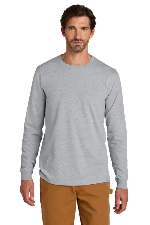 Carhartt Mens Long Sleeve Crewneck T-Shirt - Heather Grey