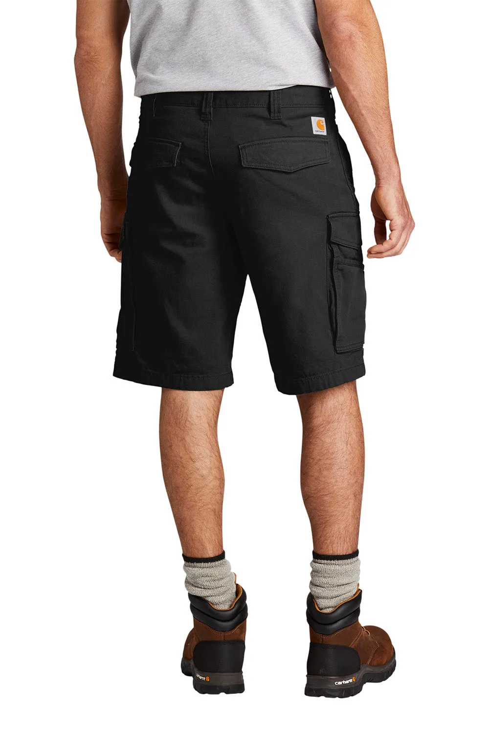 Carhartt Mens Rugged Flex Rigby Cargo Shorts w/ Pockets - Black