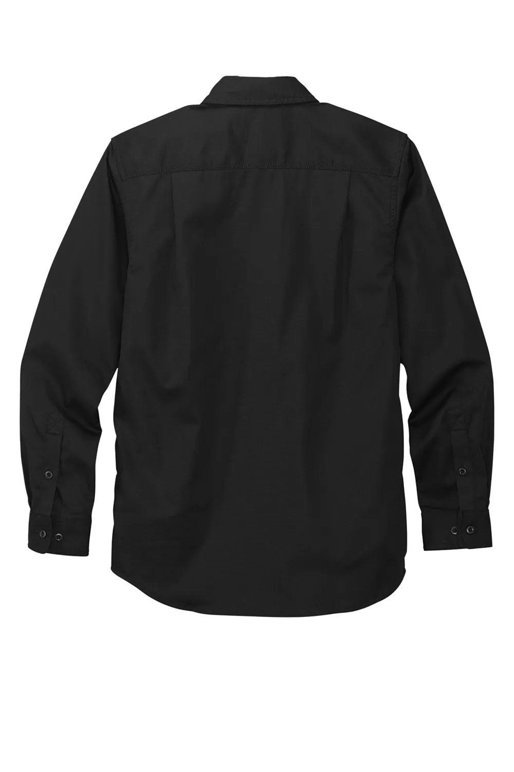 Carhartt Mens Rugged Professional Series Wrinkle Resistant Long Sleeve Button Down Shirt w/ Pocket - Black
