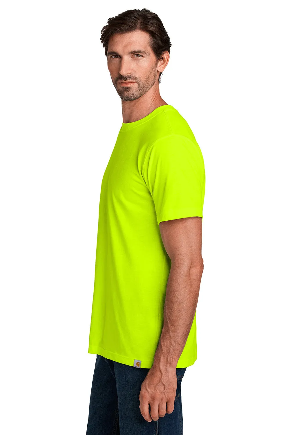 Carhartt Mens Short Sleeve Crewneck T-Shirt - Brite Lime Green