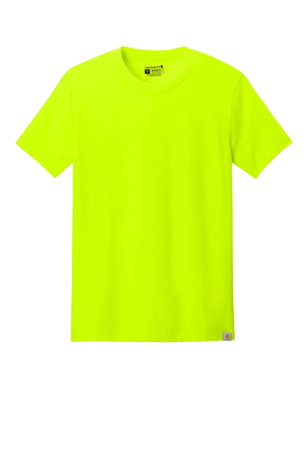 Carhartt Mens Short Sleeve Crewneck T-Shirt - Brite Lime Green
