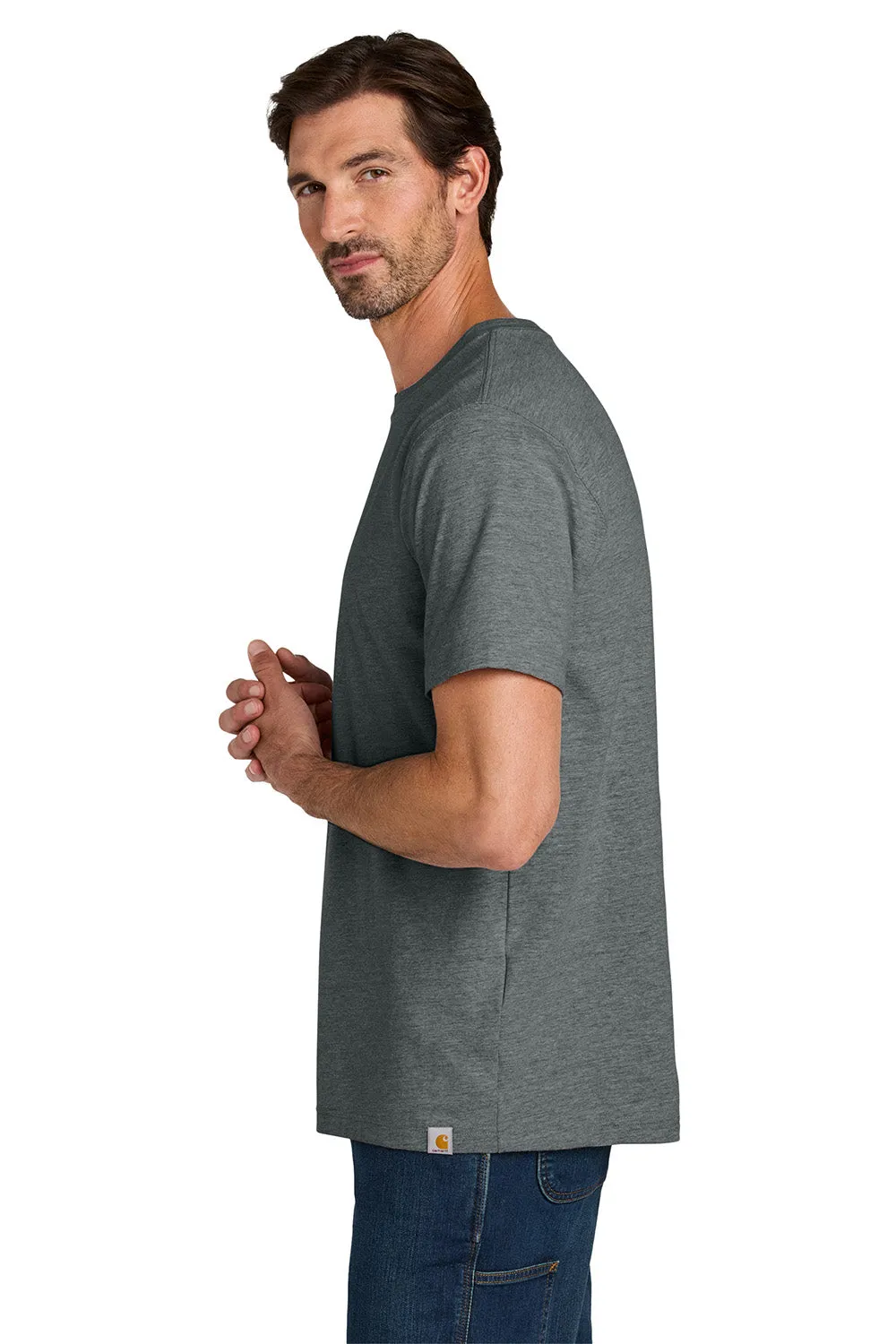 Carhartt Mens Short Sleeve Crewneck T-Shirt - Heather Carbon Grey