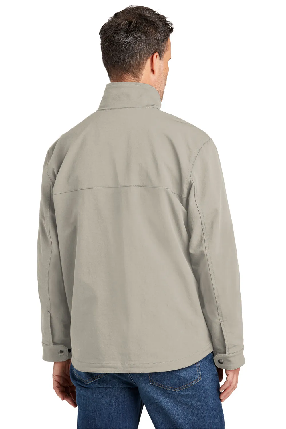Carhartt Mens Super Dux Wind & Water Resistant Full Zip Jacket - Greige Grey