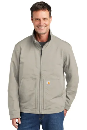 Carhartt Mens Super Dux Wind & Water Resistant Full Zip Jacket - Greige Grey