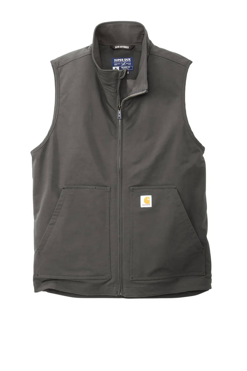 Carhartt Mens Super Dux Wind & Water Resistant Full Zip Vest - Gravel Grey