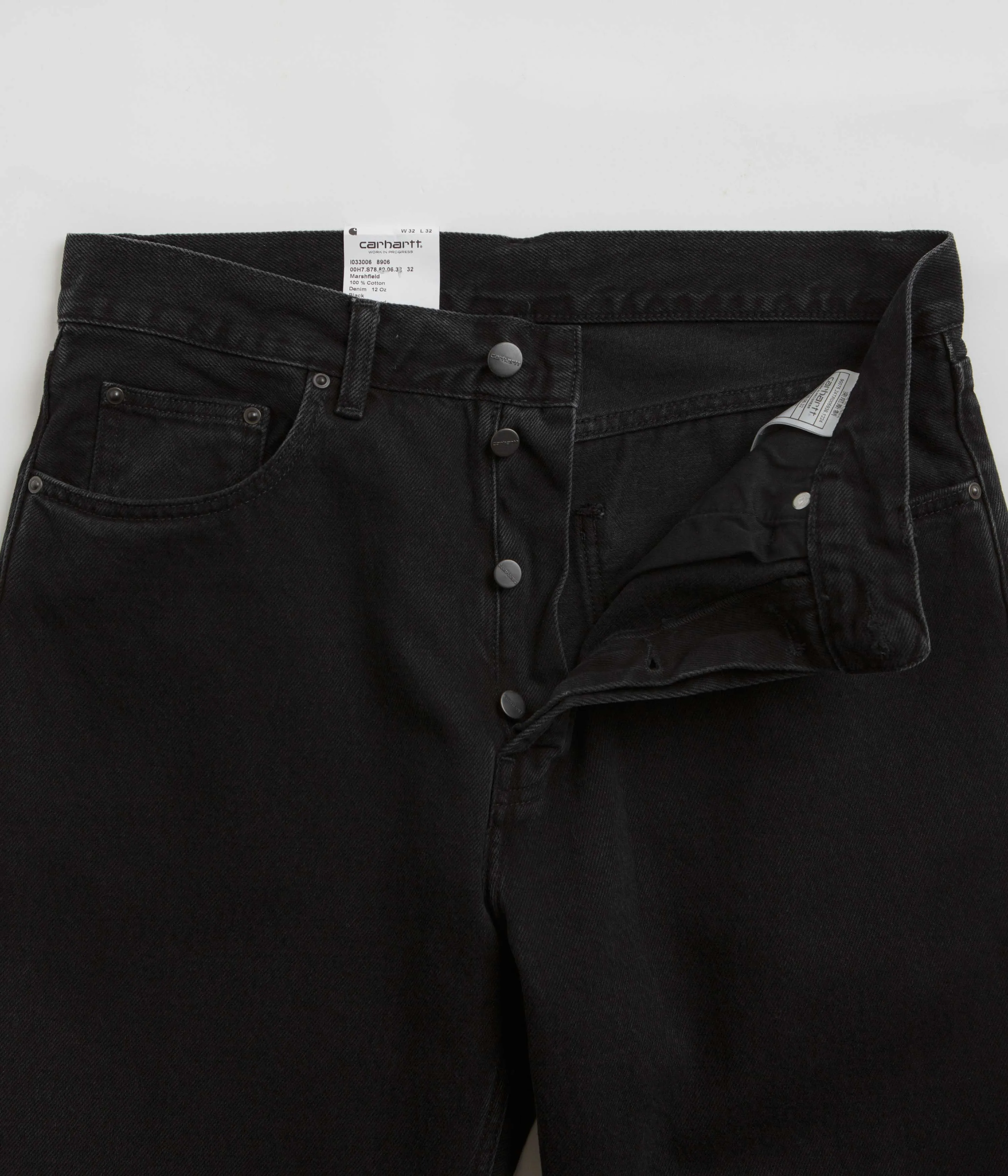 Carhartt Nolan Pants - Black Stone Washed Carhartt