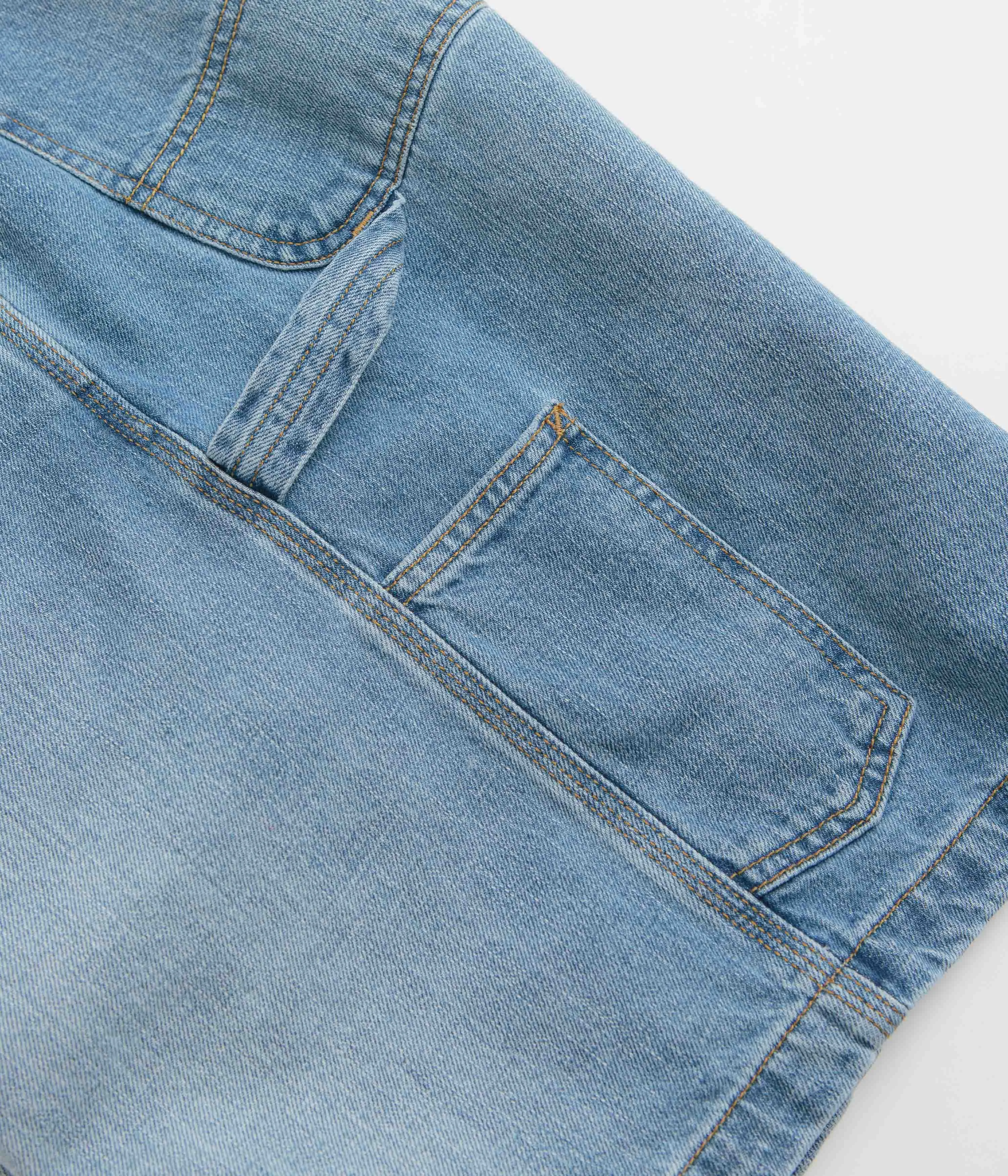 Carhartt OG Single Knee Shorts - Blue Burst Washed Carhartt