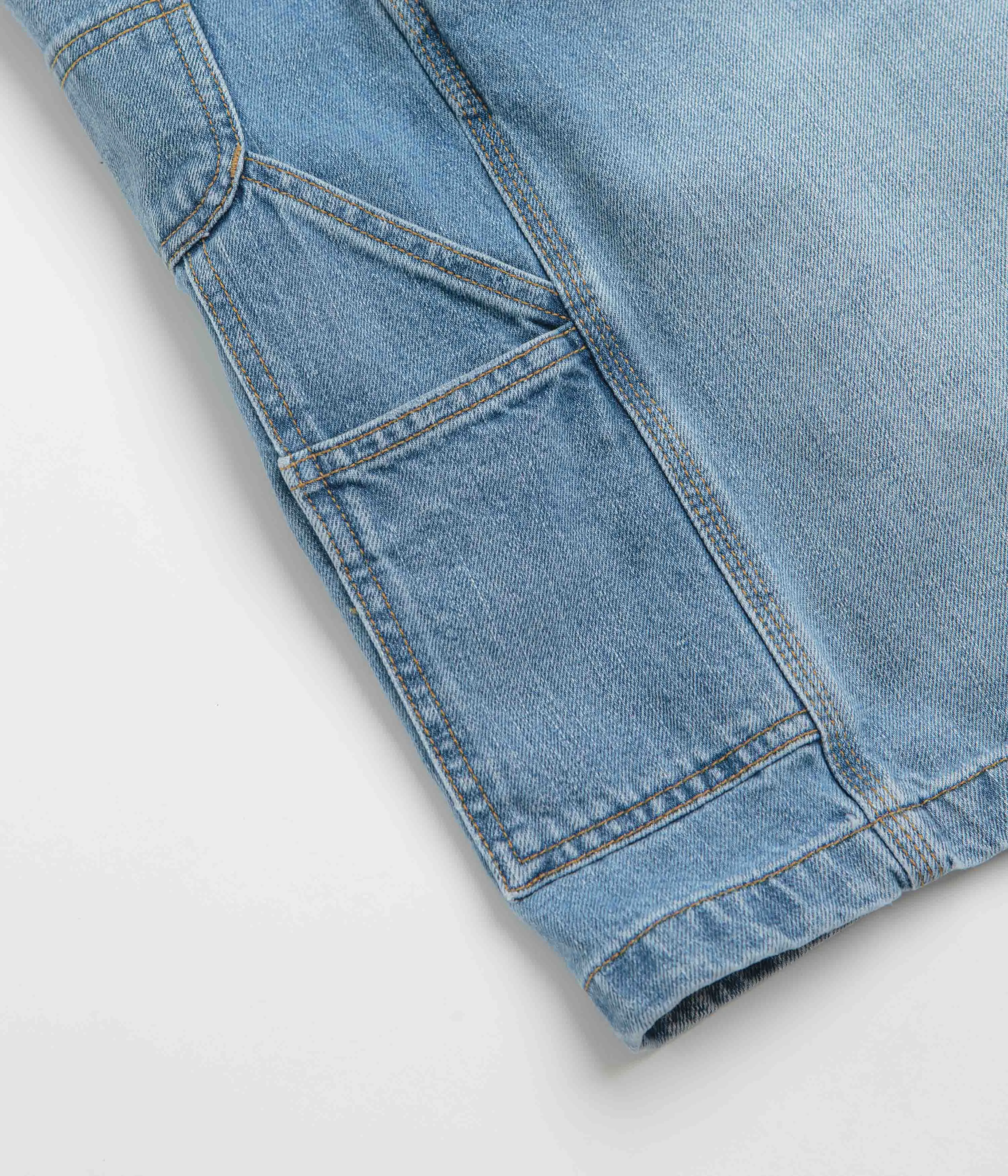 Carhartt OG Single Knee Shorts - Blue Burst Washed Carhartt